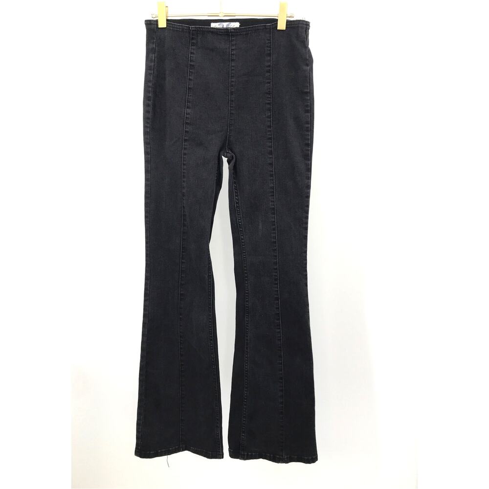We The Free Black Pull On Flare Leg Pants Size 26